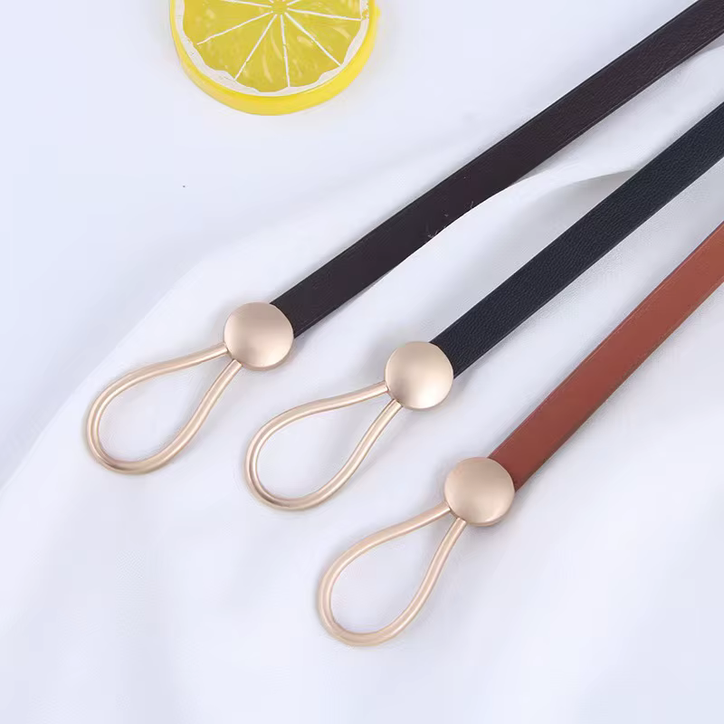 Ceinture femme simple décoration costume manteau avec jupe