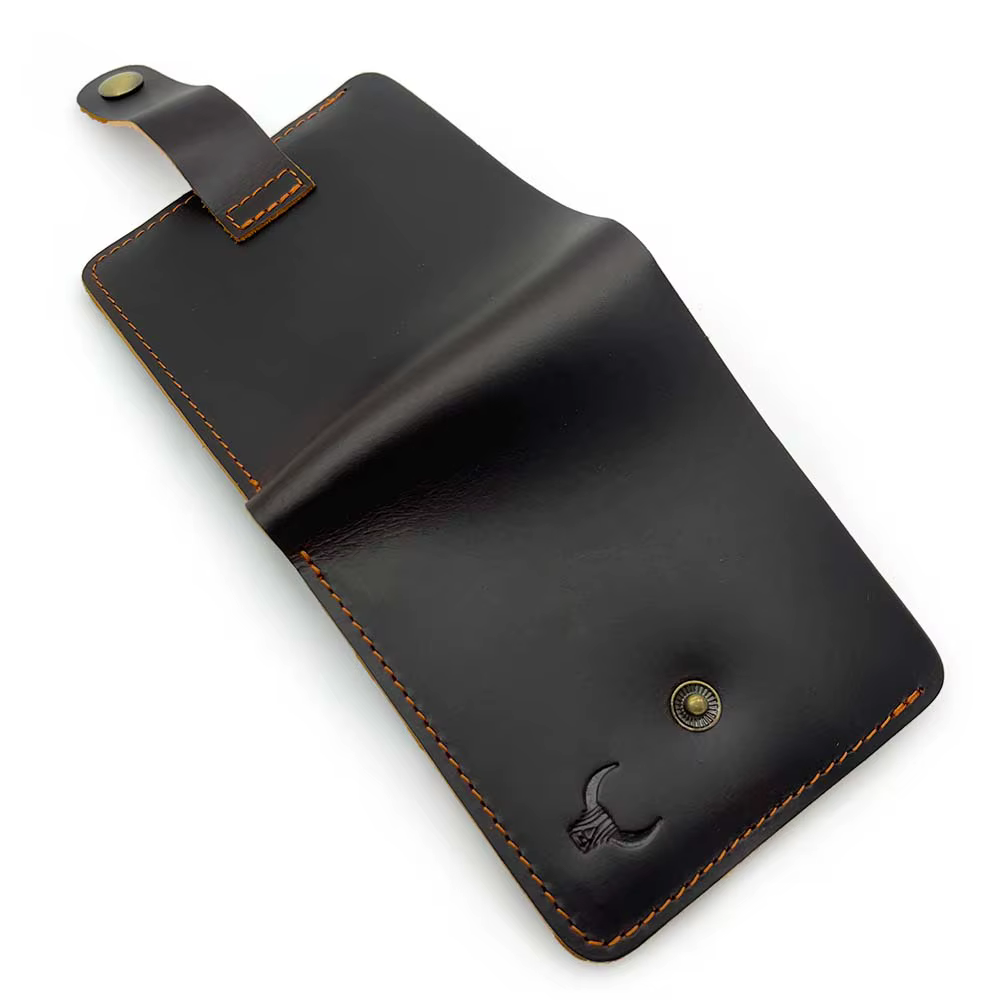 Portefeuille homme personnalisé en cuir véritable pour homme