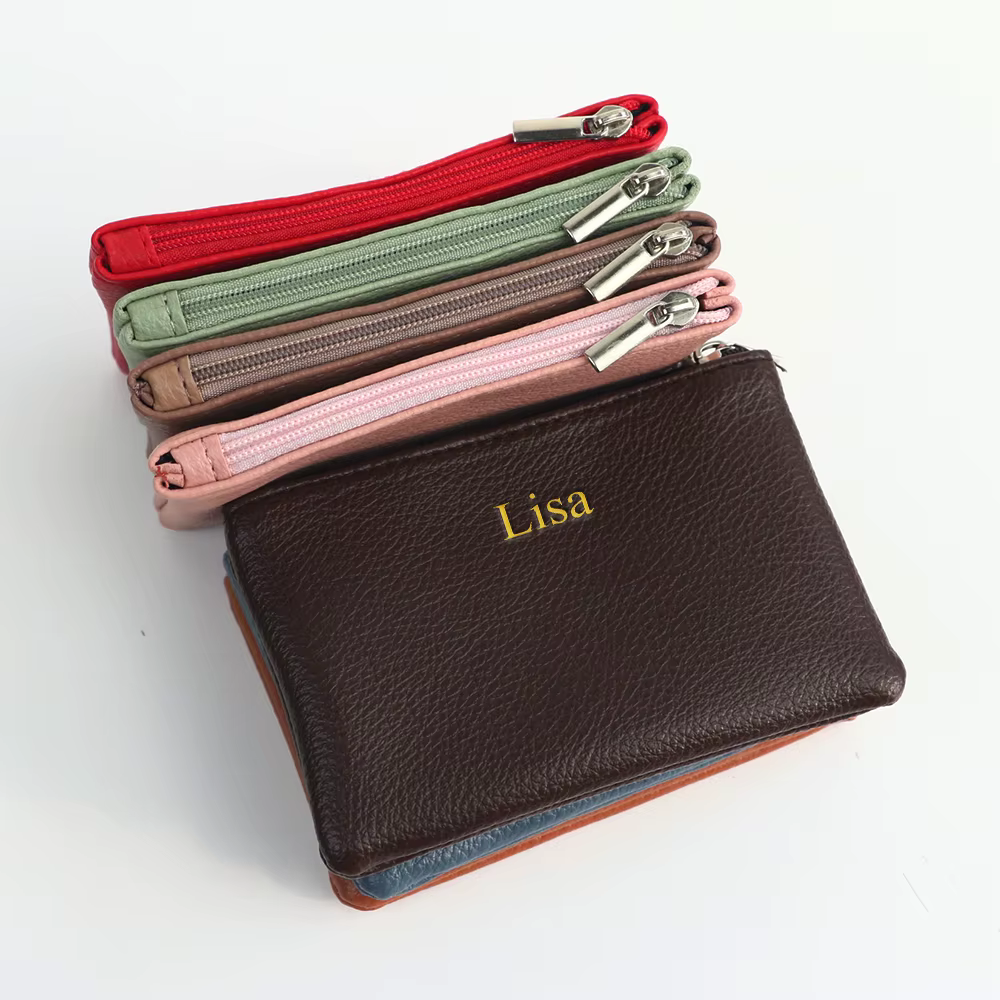 Portefeuille en cuir PU personnalisé