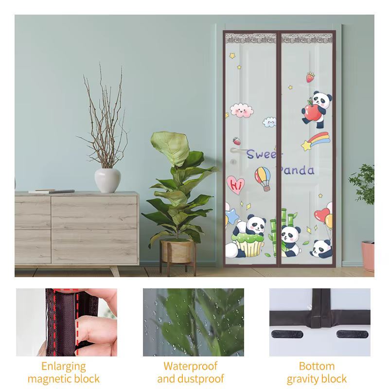 Rideau de porte isolant thermique magnétique, décoration de maison, chaleur d'hiver, fraîcheur d'été, écran de porte insonorisé coupe-vent mains libres