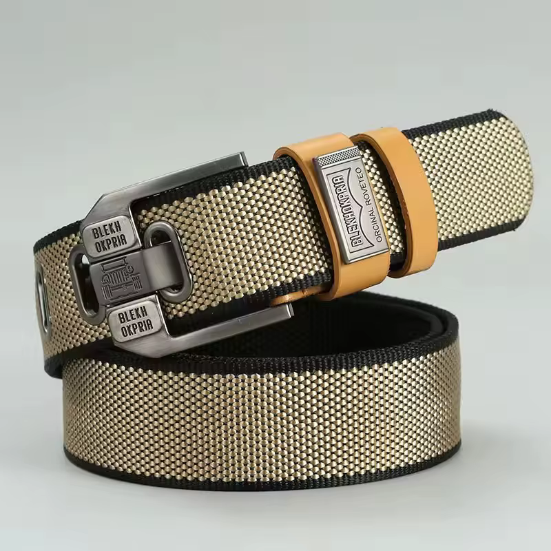 Ceinture en toile rétro de haute qualité pour hommes