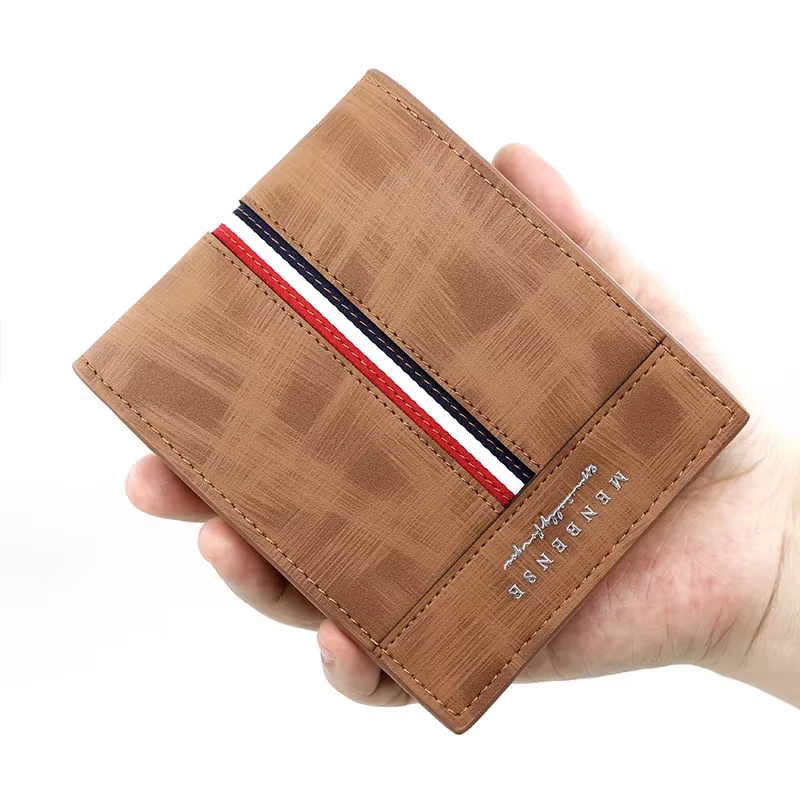 Portefeuille court mince de luxe pour hommes