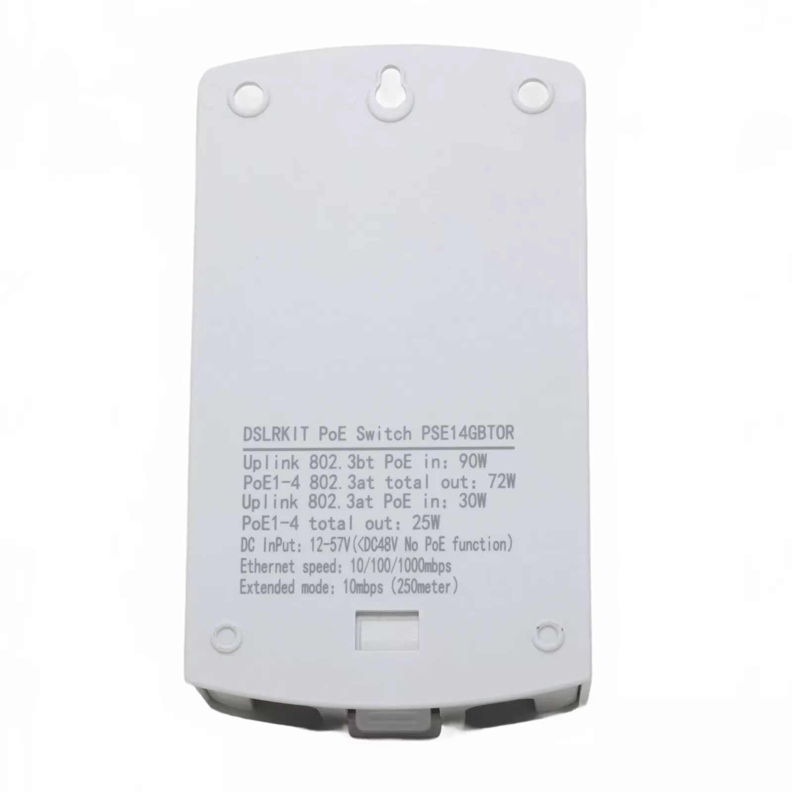 PoE ++-Commutateur de passage PoE à 5 ports Gigabit, 90Watt, extension extérieure, stérilisation 3bt à
