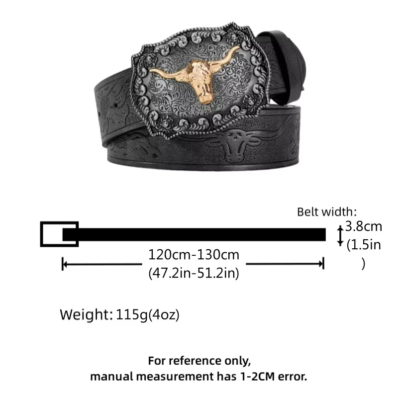 Ceinture de cowboy western pour homme