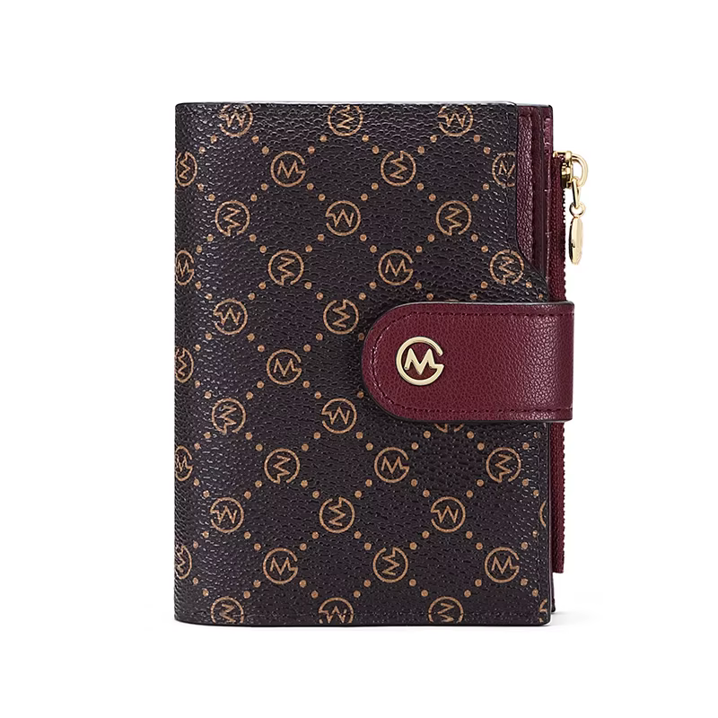 GOLF Portefeuilles en cuir pour femmes, petit sac à main pour dames, porte-cartes de crédit, carte photo bancaire d'identité, pince à billets, portefeuille court en cuir