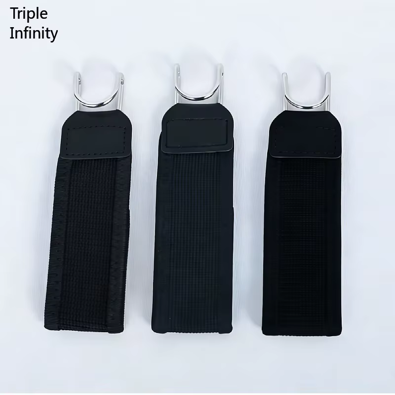 Ceinture invisible pratique 2026 sans boucle, ceinture élastique noire en velcro avec crochet métallique, ceinture extensible pour pantalon de travail en extérieur