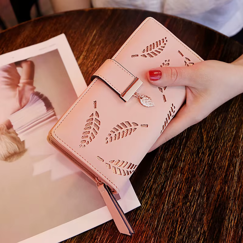 Femmes portefeuille en cuir PU sac à main femme Long