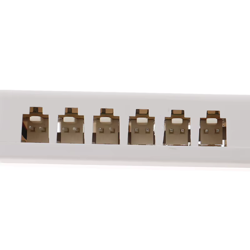 ShuBox-airies Splitter avec prise mâle, adaptateur d'éclairage d'armoire LED, connecteurs de globalisation, 4 ports, 6 ports, 12ports, 2510 espacement intérieur, 2.54