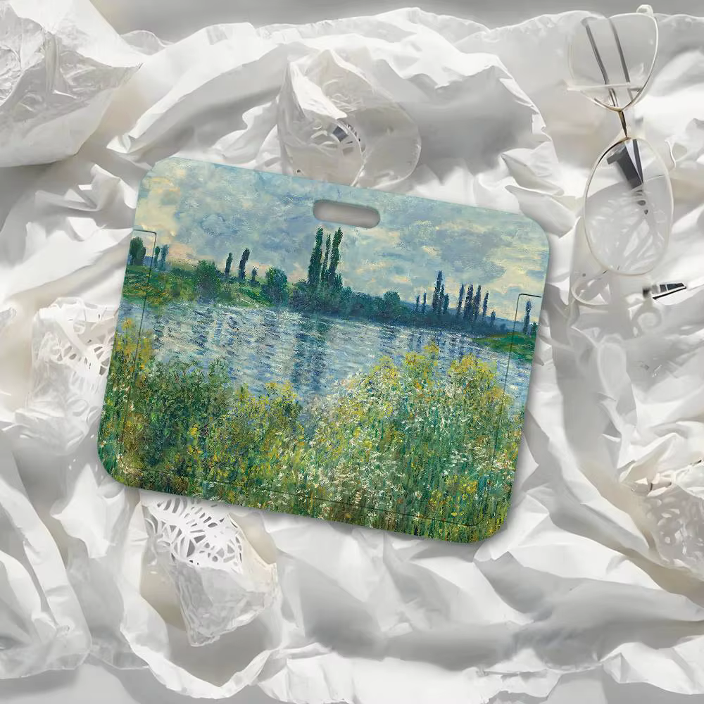Porte-carte d'identité esthétique avec motif de peinture de Claude Monet