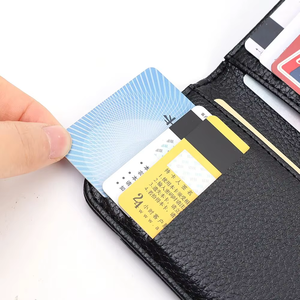 Portefeuille souple Super mince Portable pour hommes en cuir PU Mini ID carte de crédit portefeuille sac à main porte-cartes portefeuille mince petits portefeuilles courts