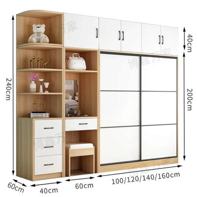 Armoire de rangement moderne pour femmes, placard européen pour chambre à coucher, organisateur de garde-robe en bois, meuble Schlaf zimmer Schrankhotel