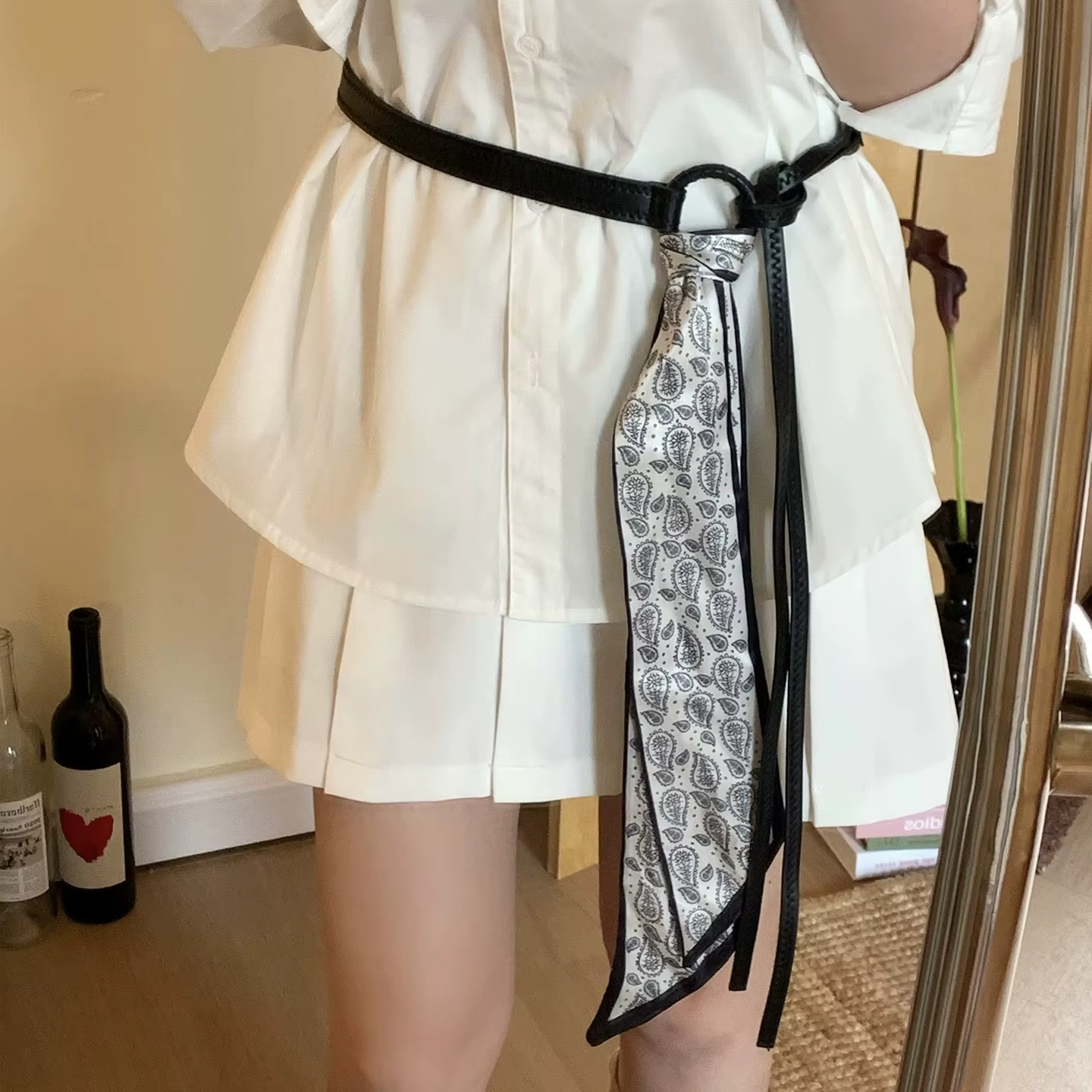 Accessoires de ceinture en soie pour femmes