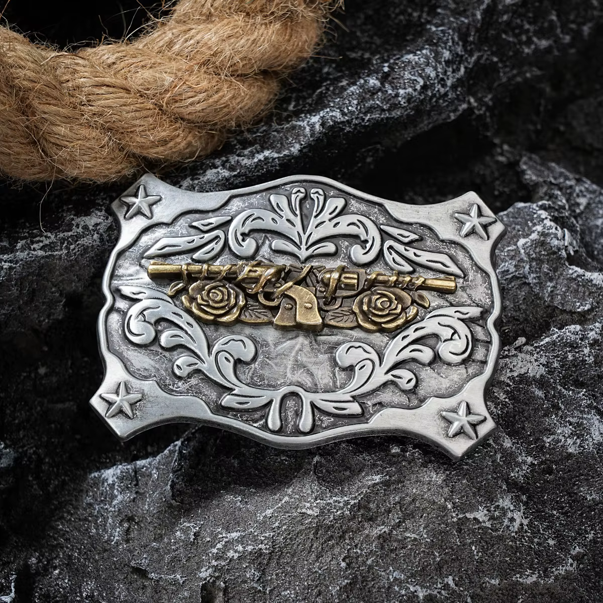 Boucle de ceinture de style occidental