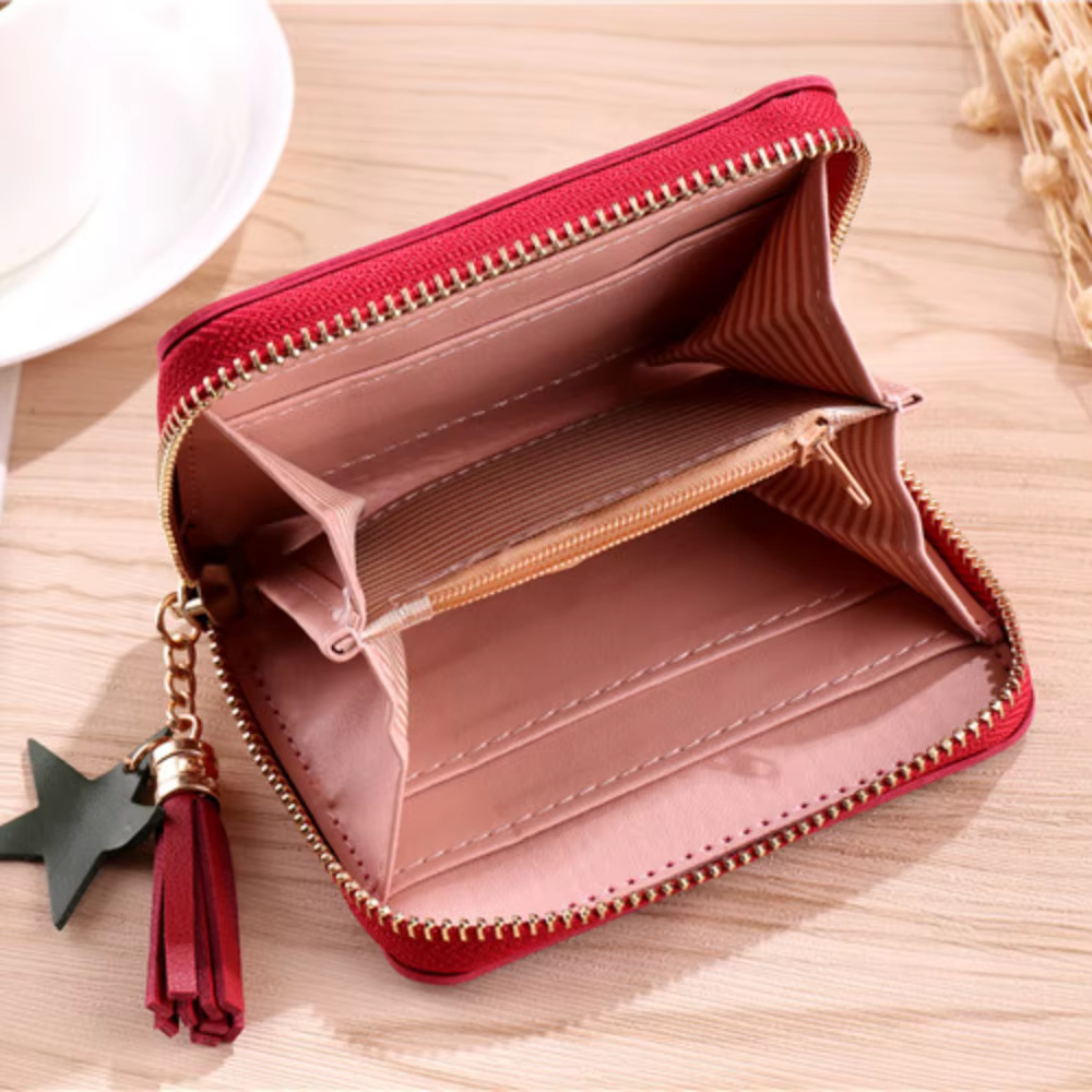 Femmes portefeuille mode PU court