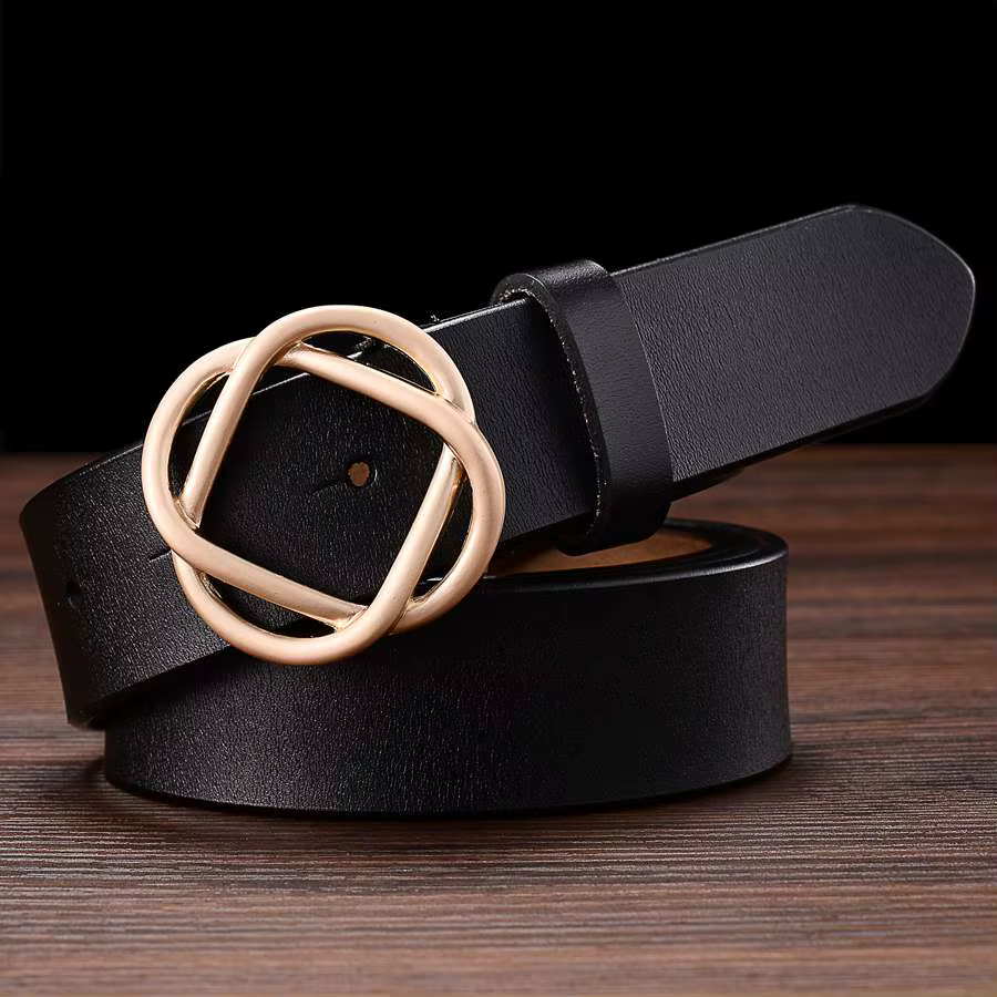 Ceinture en cuir classique pour femme