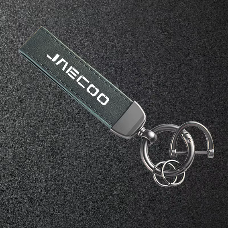 Porte-clés en cuir suédé de haute qualité pour voiture CHERY JAECOO J7 PHEV