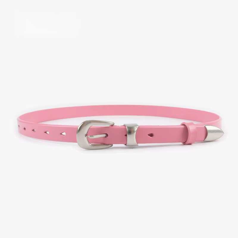 Ceinture pour femme en cuir de vachette à grain fin 2026 10