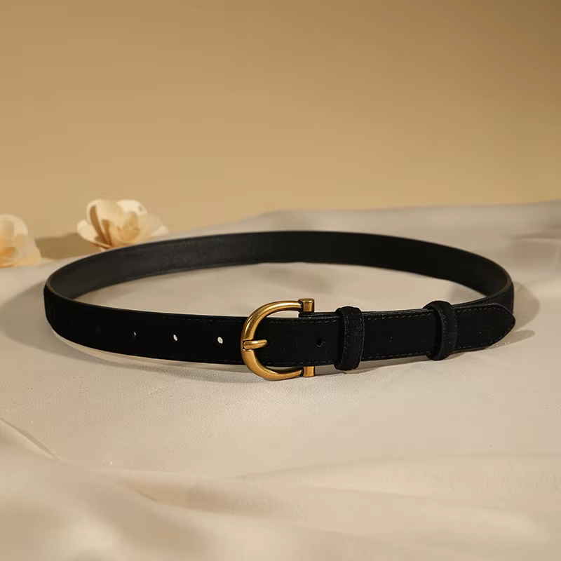 Ceinture en daim de luxe pour femmes