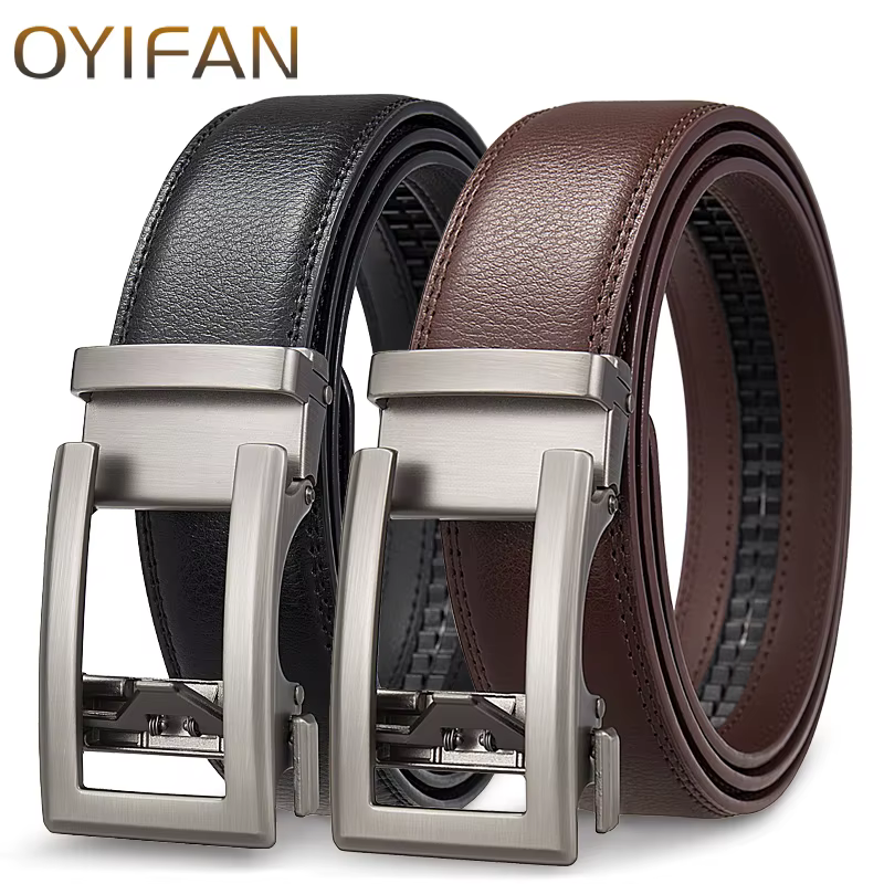 Ceinture à boucle automatique de créateur de mode pour hommes