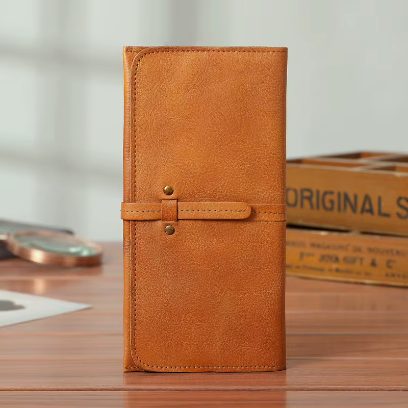 Portefeuille Long en Cuir de Vache group pour Homme et Femme