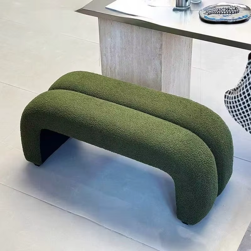 Banc long de luxe léger pour entrée, repose-pieds, banc de bout de lit simple pour chambre, tabourets de canapé pour salon et maison