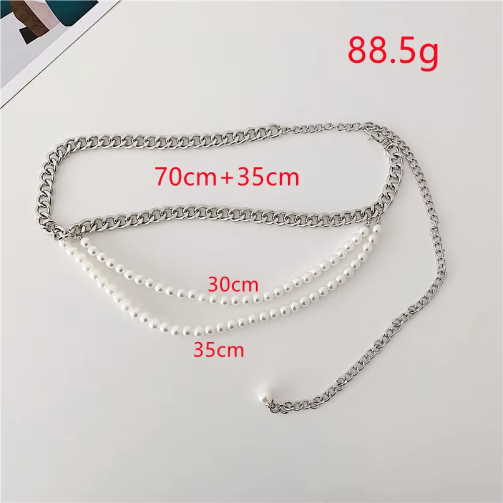 Ceinture de perles multicouche élégante