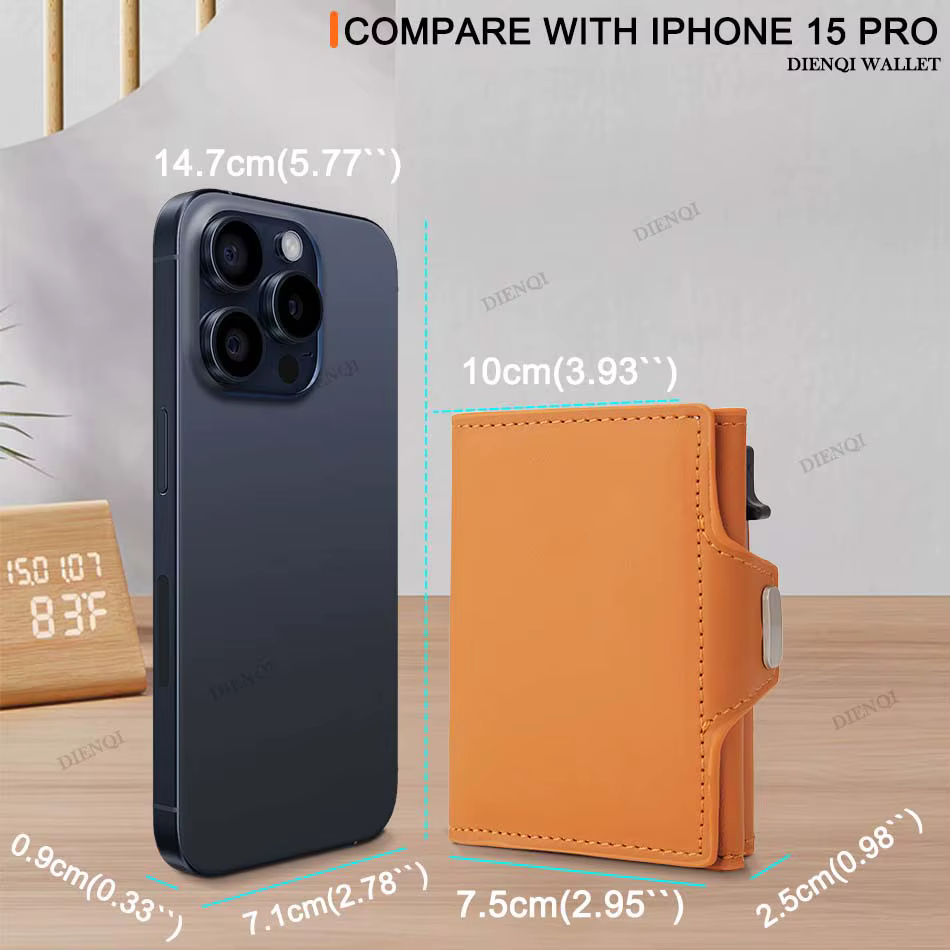 Porte-cartes en cuir PU pour hommes et femmes