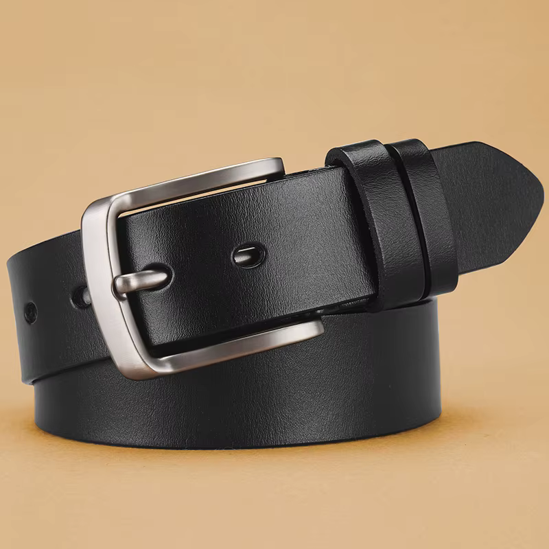 Ceinture à boucle ardillon rétro personnalisée pour hommes