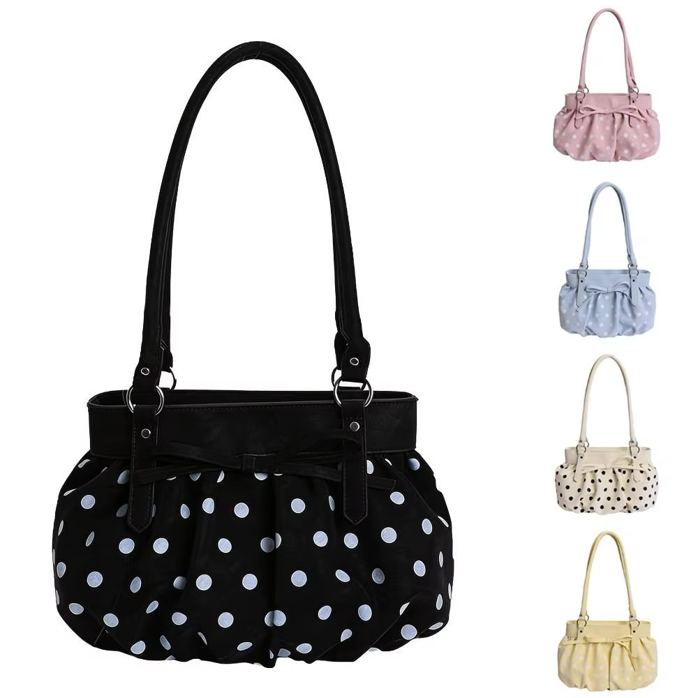 Sacs à bandoulière à pois exquis de haute qualité en cuir PU