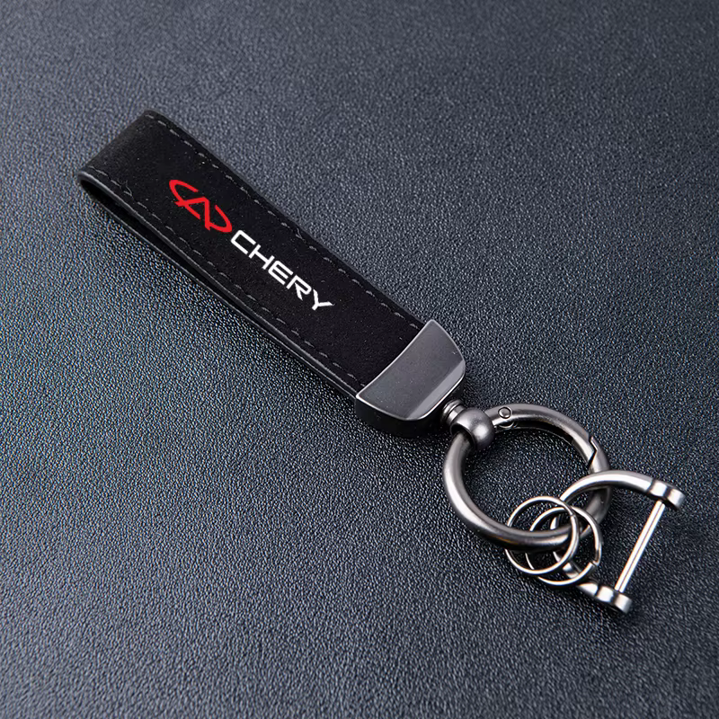Porte-clés en cuir et daim pour Chery TIGGO 2 3 4 5 7 Pro 8 3X A1 QQ Arrizo