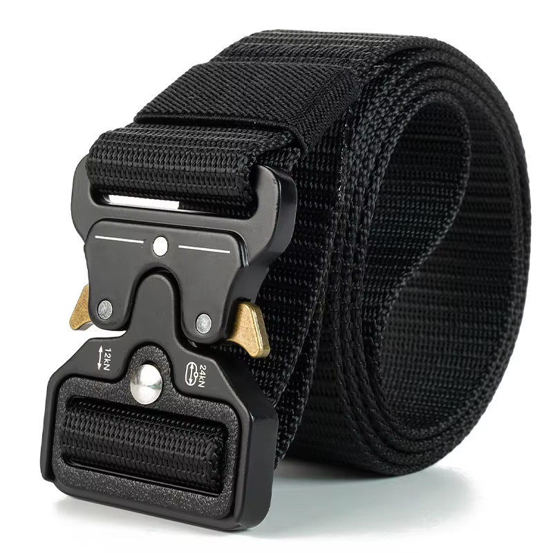 Ceinture décontractée pour hommes avec boucle en plastique réglable