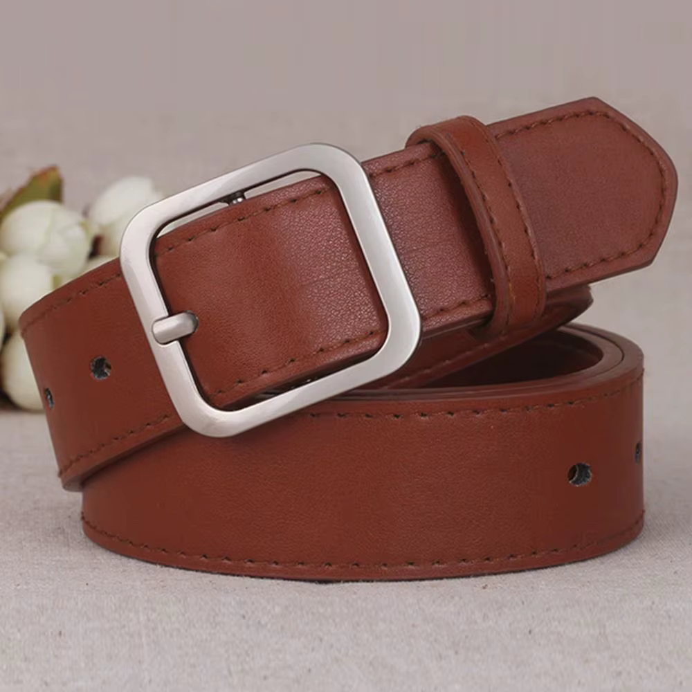 Ceinture en cuir PU pour femmes