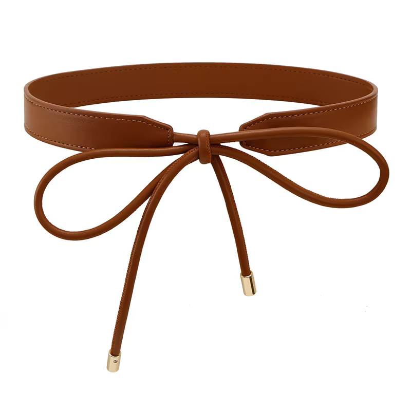 Ceinture pour femme, ceinture de robe ajustable à nœud