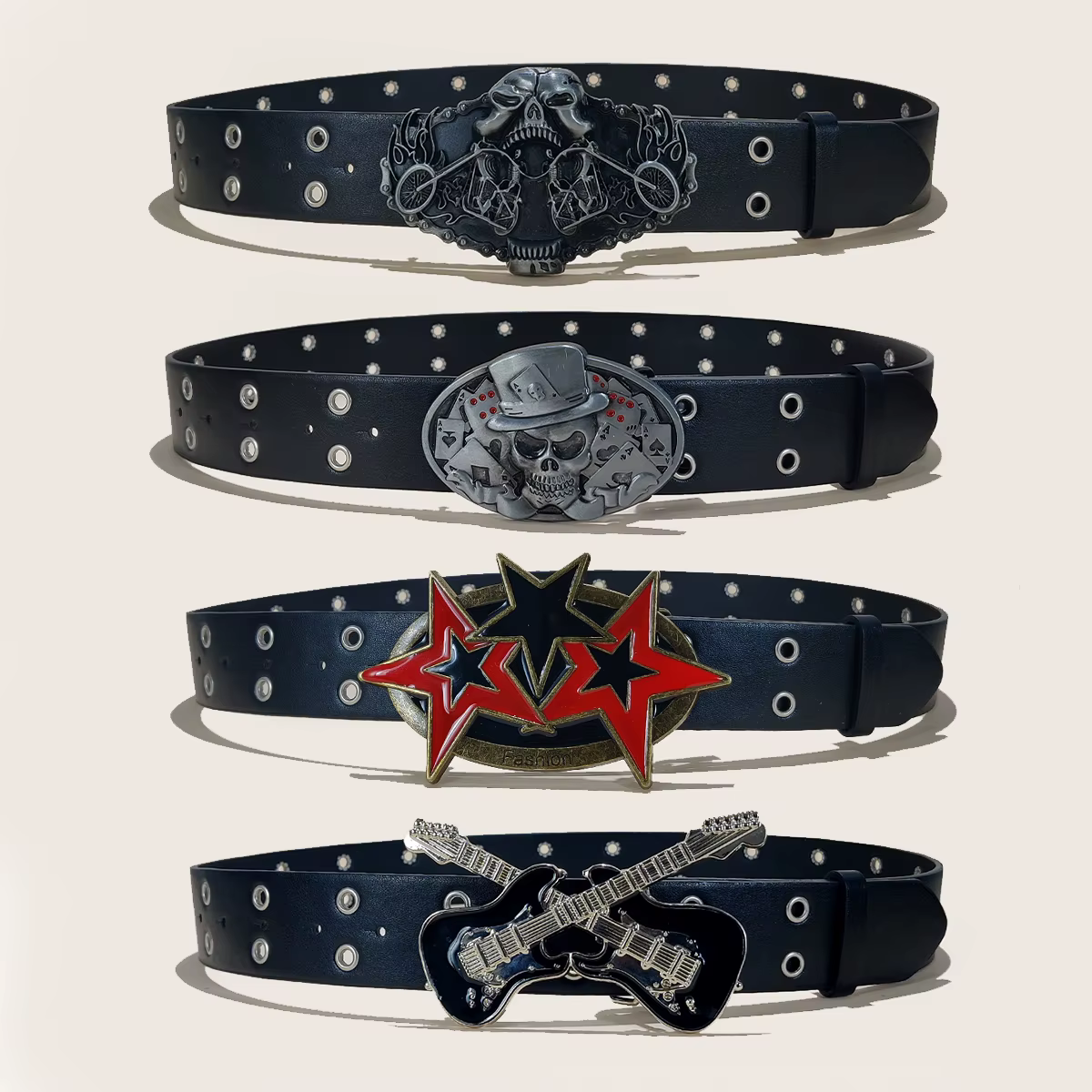 Ceinture pour hommes rétro fait vieille alliage gothique boucle