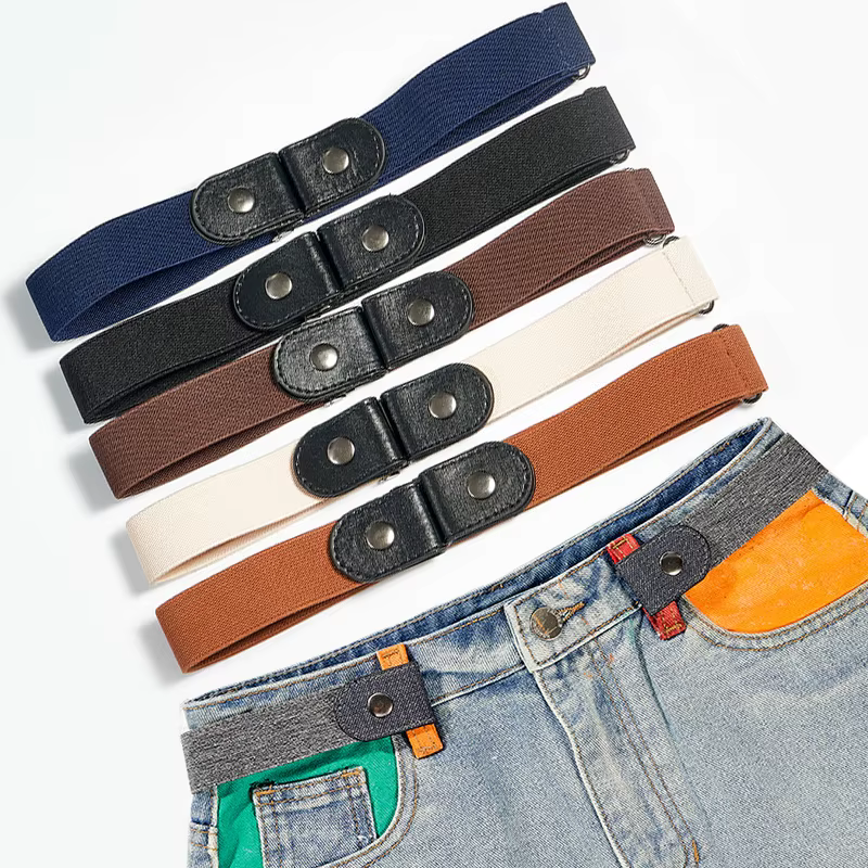 Ceinture sans boucle pour femmes et filles