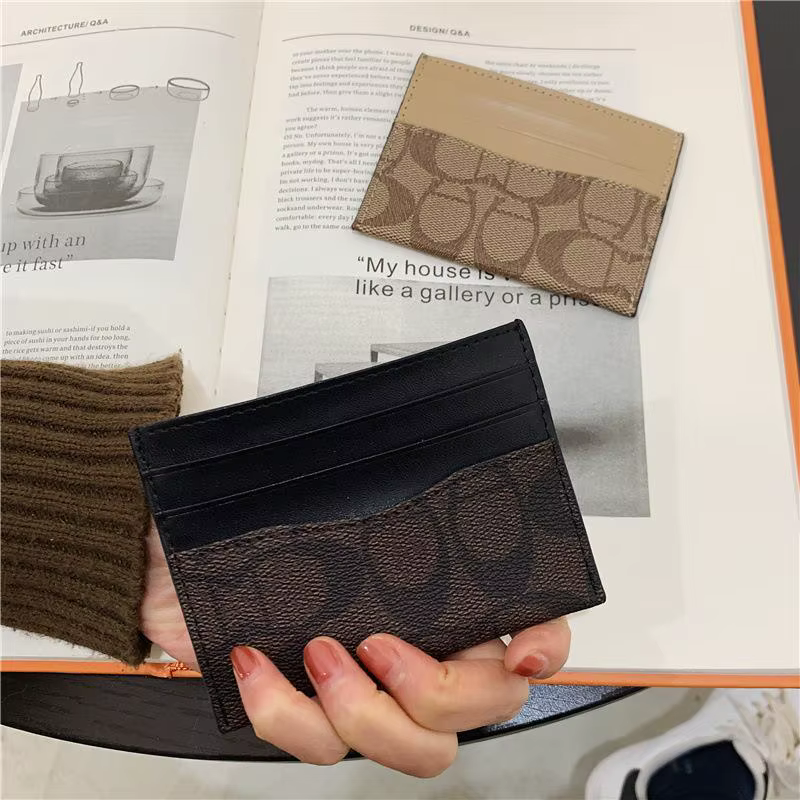 Nouveau porte-cartes compact ultra-fin pour femme