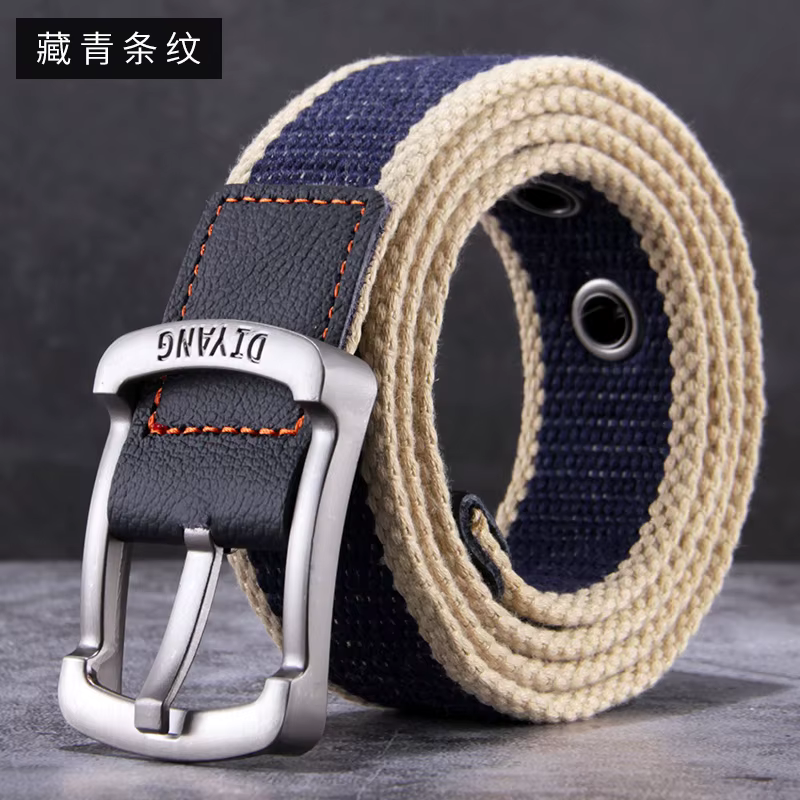 Ceinture, ceinture à boucle en toile pour hommes