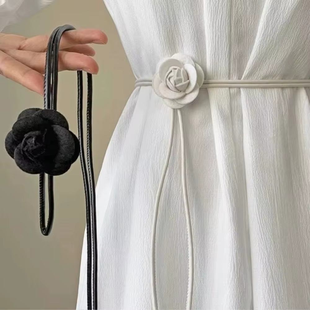 Ceinture de taille en corde en cuir élégante
