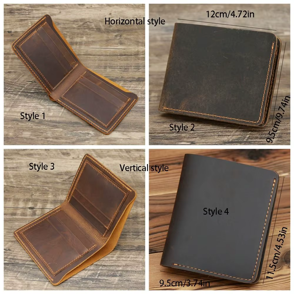 Portefeuille homme en cuir véritable