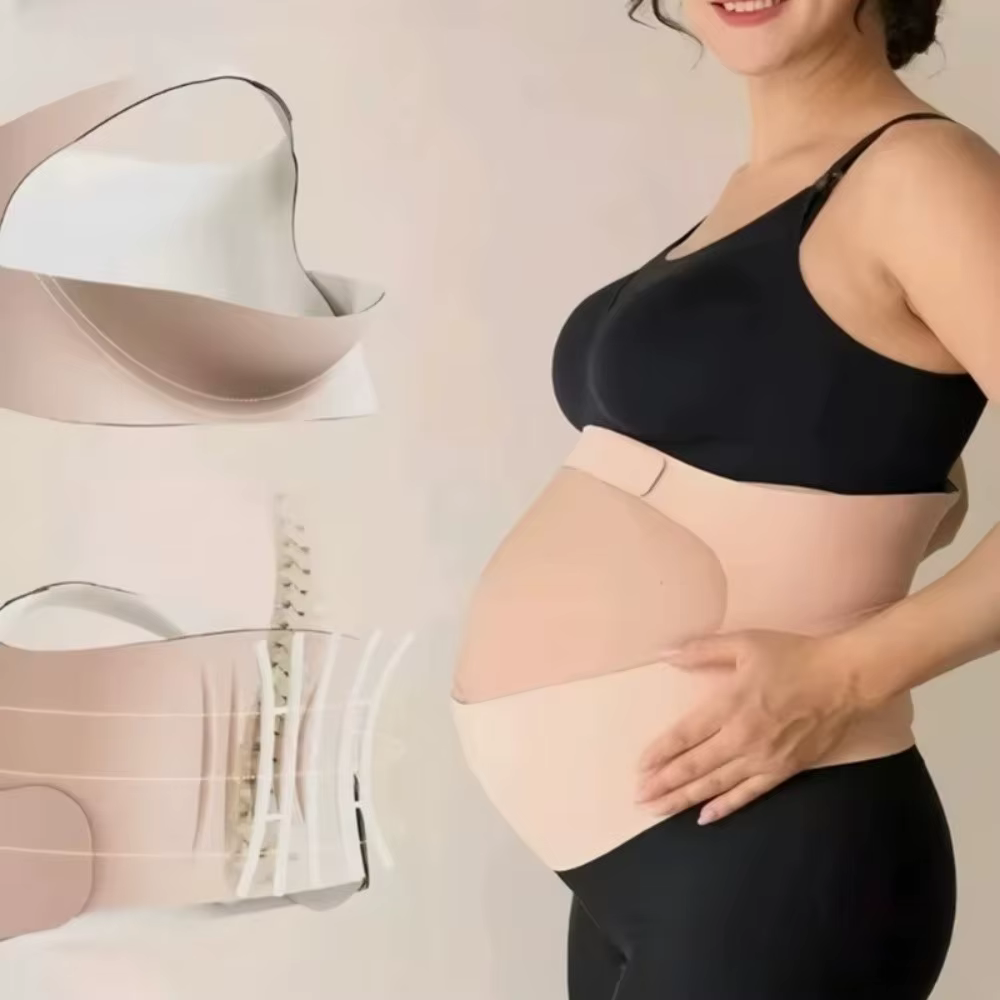 Ceinture de maternité monopièce réglable pour le soutien de la taille et de l'abdomen, fine, pour femmes enceintes