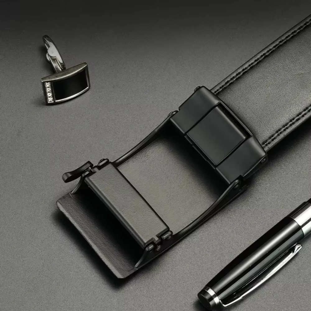 Ceinture à boucle automatique en alliage avec photo/logo personnalisé