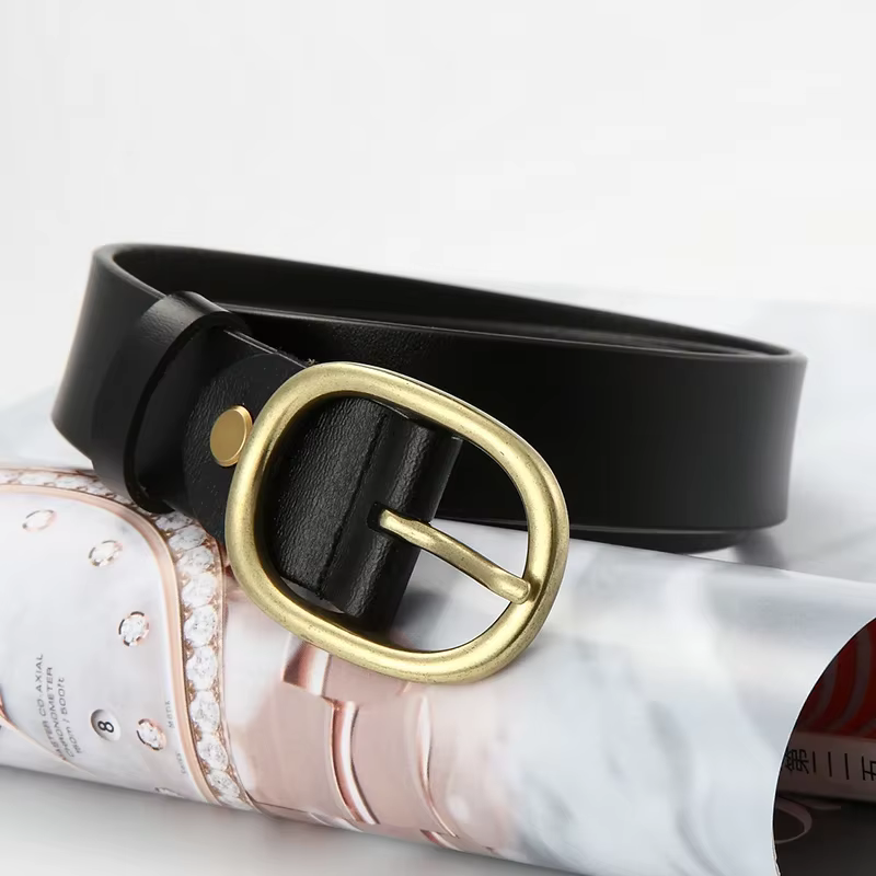 Ceinture en cuir véritable pour femme