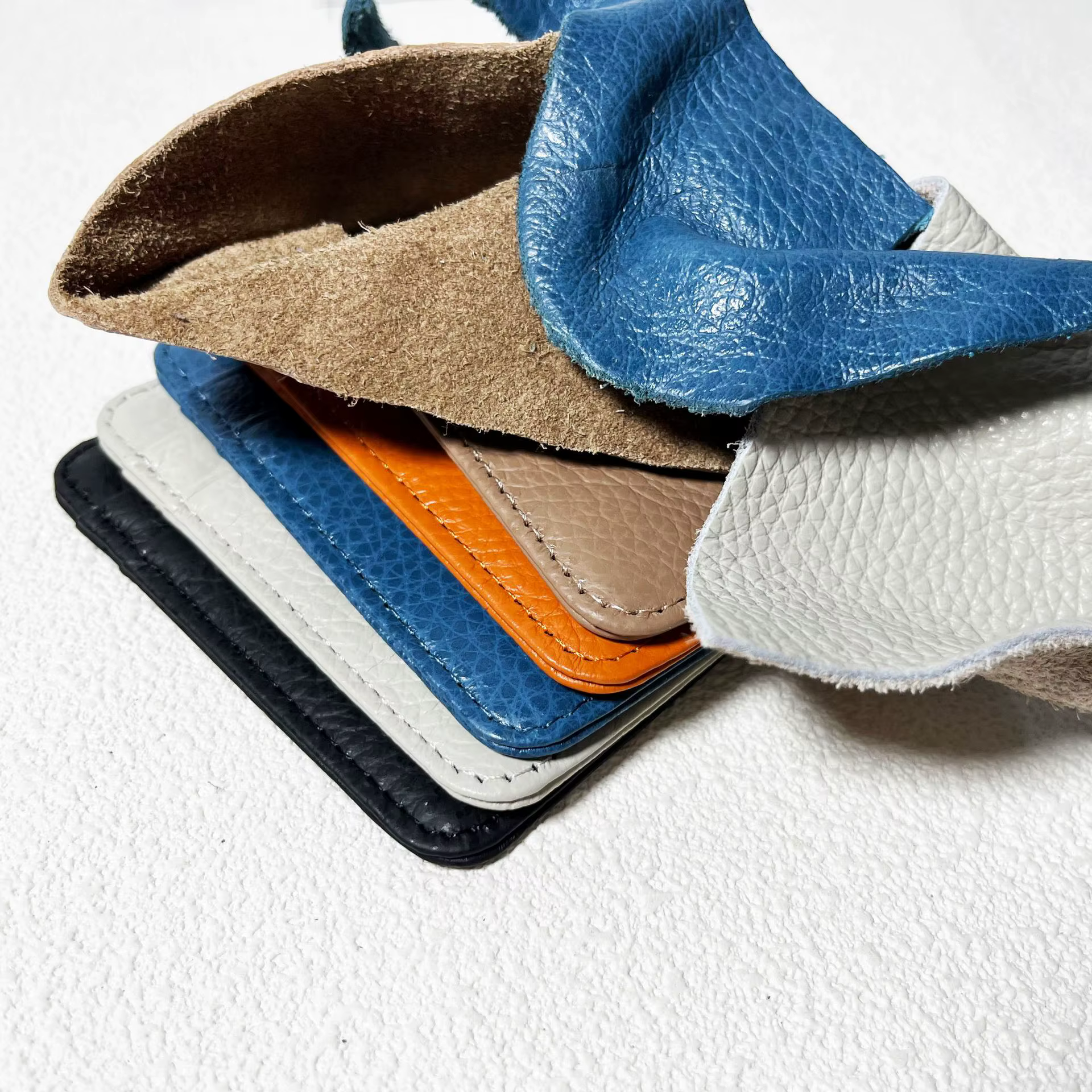 Portefeuille souple Super mince en cuir véritable pour hommes et femmes