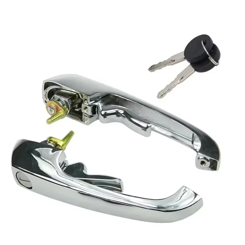 Poignée de porte avec clé pour Volkswagen, Tipo 2, T2, Kombi Mod.33, Iltis LT, LT 4x4, 2118ino 205N, 2518ino 205B