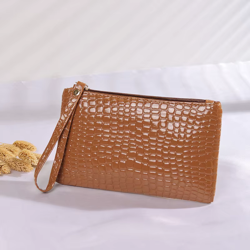 Portefeuille crocodile pour femme