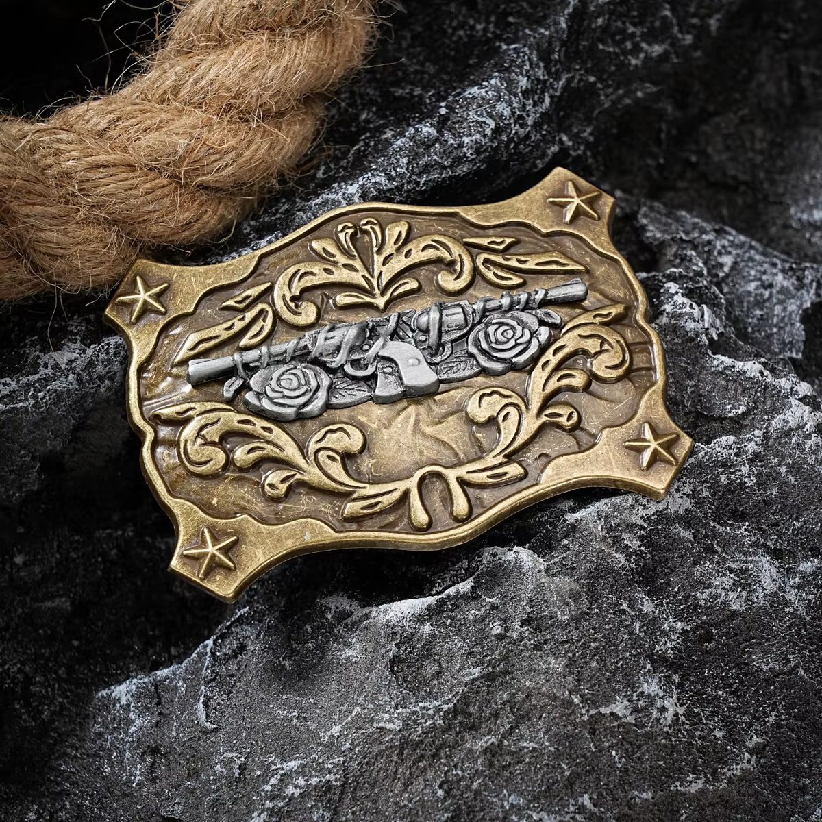 Boucle de ceinture de style occidental