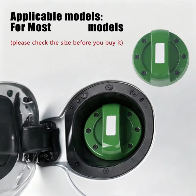 Couvercle d'accent porte carburant ABS, garniture ronde pour réservoir carburant voiture, extérieur X37F