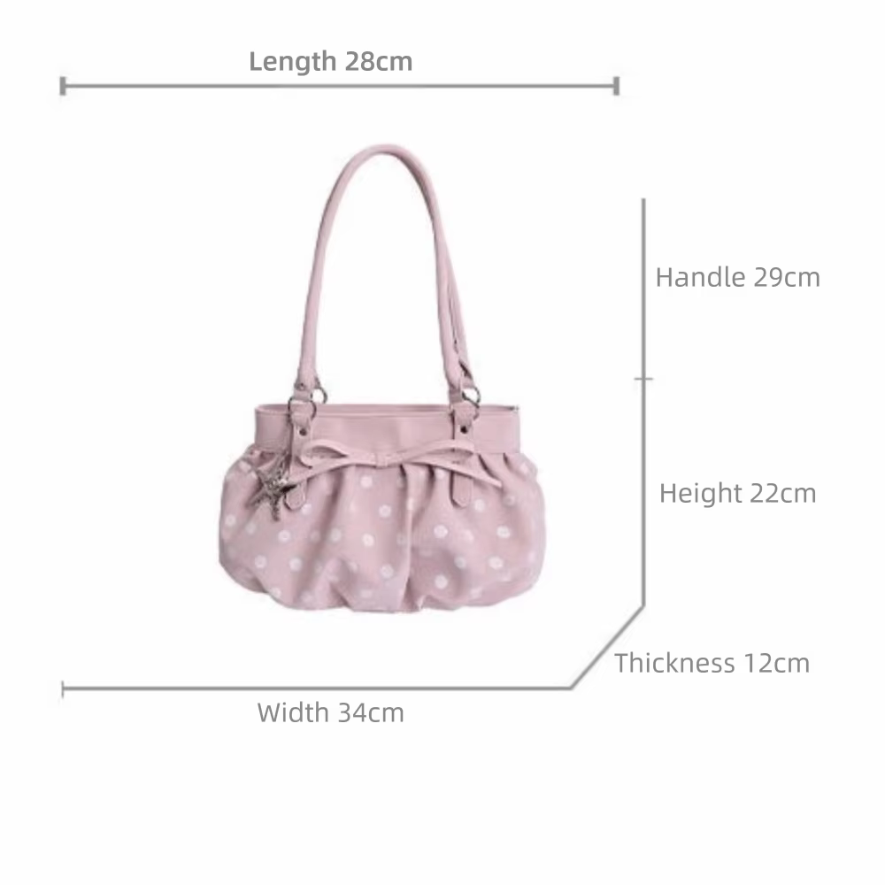 Sacs à bandoulière à pois exquis de haute qualité en cuir PU