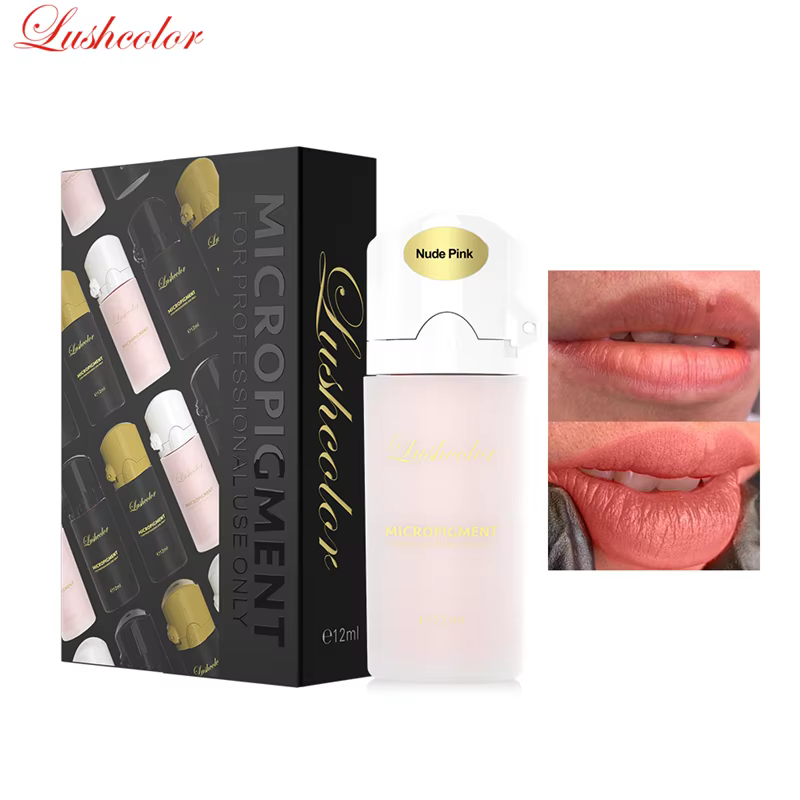 Lushcolor 12ml Pigment Semi-Crémeux Inorganique pour Tatouage, Maquillage Permanent, Encres Manuelles de Microblading pour Lèvres, Sourcils, Eyeliner – Beauté