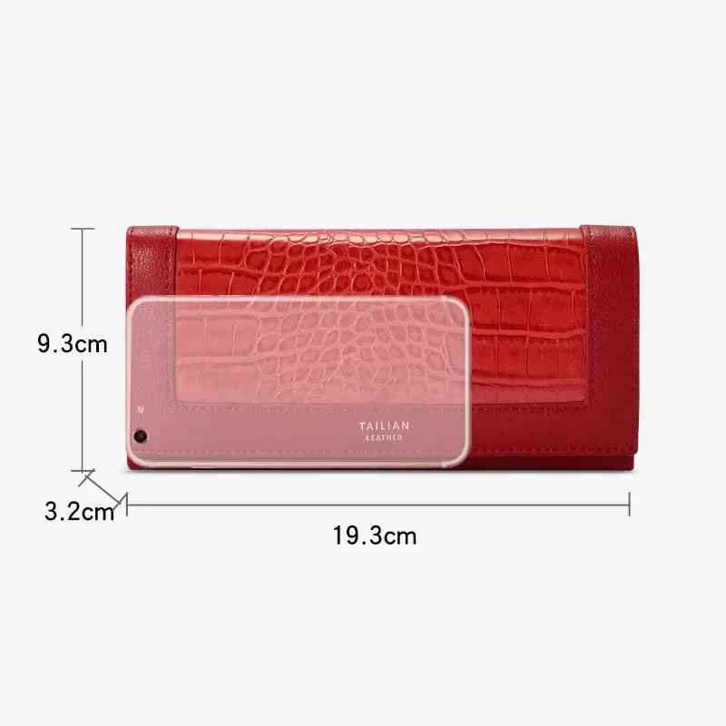 Portefeuilles de luxe pour femmes marque concepteur Long portefeuille femme en cuir sac à main porte-carte d'identité